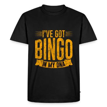 I've Got Bingo In My Dna 3 - Men's Premium Organic T-Shirt - black - Front - Nico (187cm)