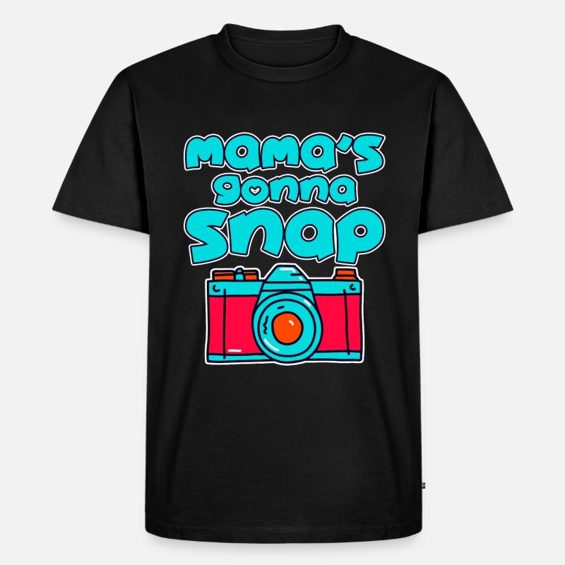 Mama's Gonna Snap 4 - Männer Premium Bio T-Shirt - Schwarz