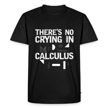 There's No Crying In Calculus 2 - Men's Premium Organic T-Shirt - black - Front - Nico (187cm)