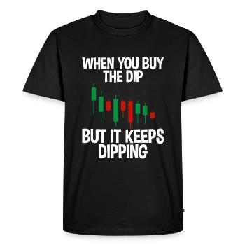 Lorsque vous achetez la trempette mais qu’elle continue à tremper 2 - T-shirt Premium bio Homme - noir - Devant - Nico (187cm)