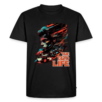 La vie 1320 9 - T-shirt Premium bio Homme - noir - Devant - Nico (187cm)