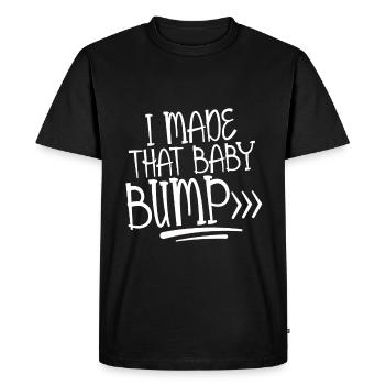 J’ai fait ce baby bump 2 - T-shirt Premium bio Homme - noir - Devant - Nico (187cm)