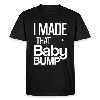J’ai fait ce baby bump 4 - T-shirt Premium bio Homme - noir - Devant - Nico (187cm)
