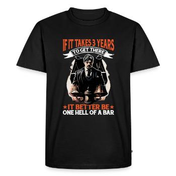 If It Takes 3 Years To Get There 16 - Men's Premium Organic T-Shirt - black - Front - Nico (187cm)