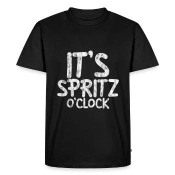 It's Spritz O'clock 3 - Men's Premium Organic T-Shirt - black - Front - Nico (187cm)