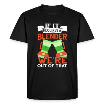 Si cela nécessite un mélangeur, nous en sommes sortis - T-shirt Premium bio Homme - noir - Devant - Nico (187cm)