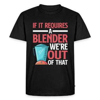 Si cela nécessite un mélangeur, nous sommes hors de ces 3 - T-shirt Premium bio Homme - noir - Devant - Nico (187cm)