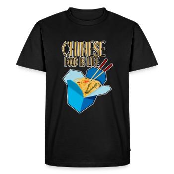 La cuisine chinoise, c’est la vie 4 - T-shirt Premium bio Homme - noir - Devant - Nico (187cm)