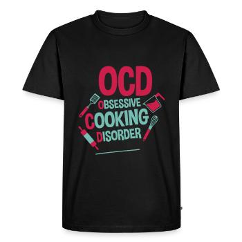 Ocd Obsessive Cooking Disorder 2 - Men's Premium Organic T-Shirt - black - Front - Nico (187cm)