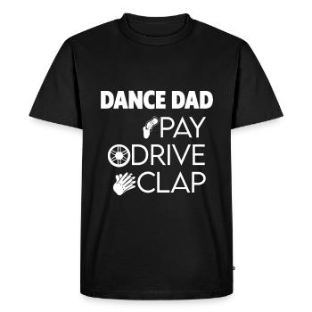 Danse Papa Pay Drive Clap 4 - T-shirt Premium bio Homme - noir - Devant - Nico (187cm)