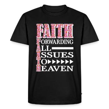 La foi transmet tous les problèmes au ciel 6 - T-shirt Premium bio Homme - noir - Devant - Nico (187cm)