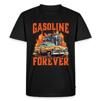 Essence Forever 9 - T-shirt Premium bio Homme - noir - Devant - Nico (187cm)