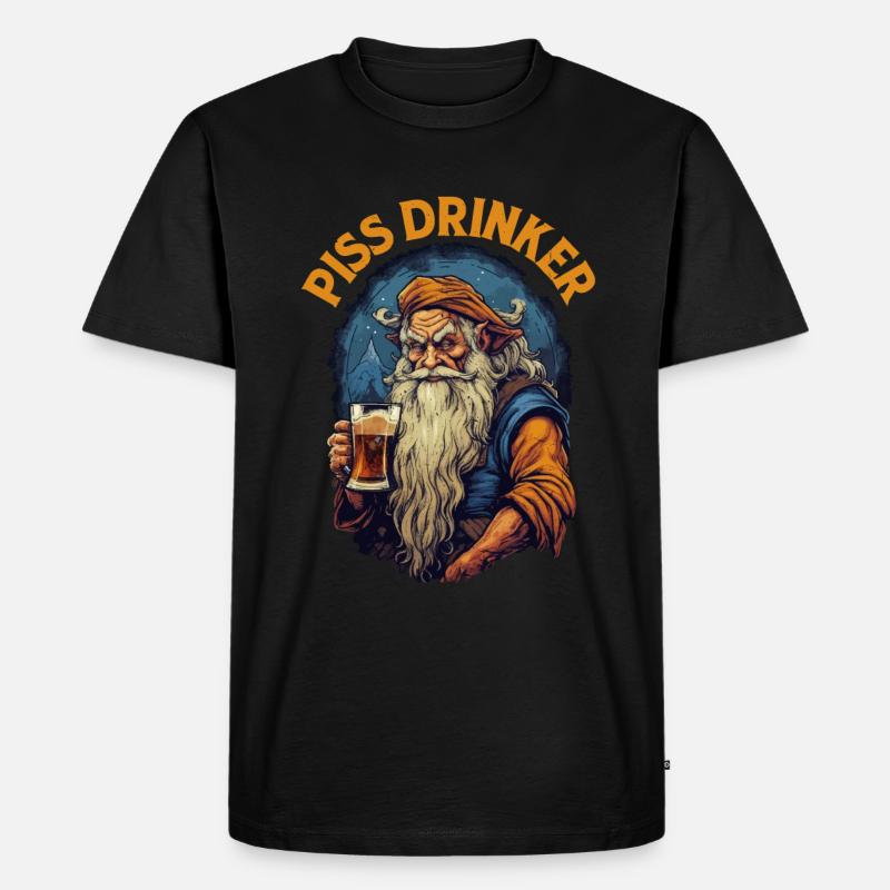 Piss Drinker 39 - Männer Premium Bio T-Shirt - Schwarz