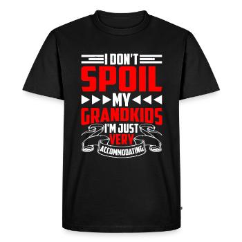 Je ne gâte pas mes petits-enfants 13 - T-shirt Premium bio Homme - noir - Devant - Nico (187cm)