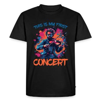 C’est mon premier concert 59 - T-shirt Premium bio Homme - noir - Devant - Nico (187cm)
