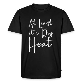 Au moins, c’est de la chaleur sèche - T-shirt Premium bio Homme - noir - Devant - Nico (187cm)