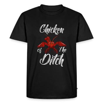 Chicken Of The Ditch 3 - Men's Premium Organic T-Shirt - black - Front - Nico (187cm)
