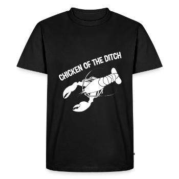 Chicken Of The Ditch 2 - Men's Premium Organic T-Shirt - black - Front - Nico (187cm)