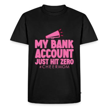 Mon compte bancaire vient d’atteindre zéro 4 - T-shirt Premium bio Homme - noir - Devant - Nico (187cm)