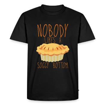 Nobody Likes A Soggy Bottom 4 - Men's Premium Organic T-Shirt - black - Front - Nico (187cm)