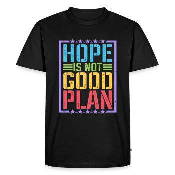 L’espoir n’est pas bon Plan 5 - T-shirt Premium bio Homme - noir - Devant - Nico (187cm)