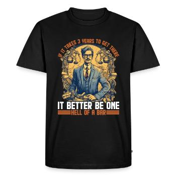 If It Takes 3 Years To Get There 19 - Men's Premium Organic T-Shirt - black - Front - Nico (187cm)