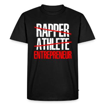 Rapper Athlete Entrepreneur 41 - Men's Premium Organic T-Shirt - black - Front - Nico (187cm)