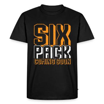Pack de six bientôt disponible 64 - T-shirt Premium bio Homme - noir - Devant - Nico (187cm)