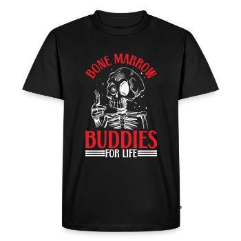Bone Marrow Buddies For Life 20 - Men's Premium Organic T-Shirt - black - Front - Nico (187cm)