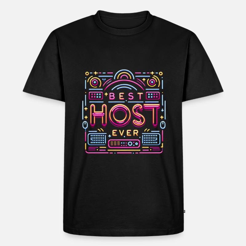 Best Host Ever 21 - Männer Premium Bio T-Shirt - Schwarz