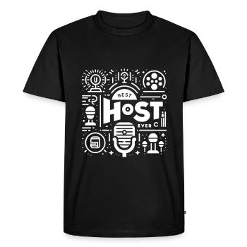 Meilleur hôte de tous les temps 22 - T-shirt Premium bio Homme - noir - Devant - Nico (187cm)