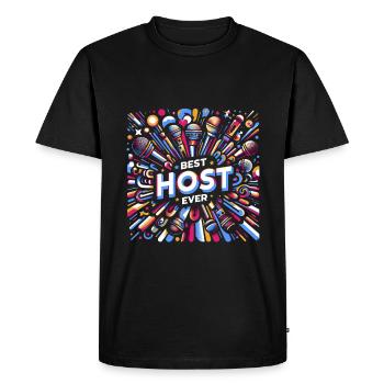 Meilleur hôte de tous les temps 23 - T-shirt Premium bio Homme - noir - Devant - Nico (187cm)