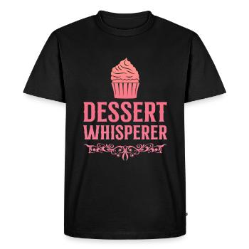 Dessert Whisperer 4 - Men's Premium Organic T-Shirt - black - Front - Nico (187cm)