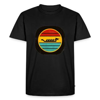 Bateau-dragon 6 - T-shirt Premium bio Homme - noir - Devant - Nico (187cm)