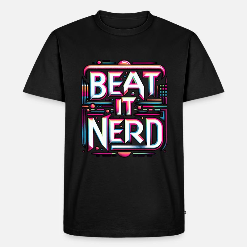 Beat it Nerd 10 - Männer Premium Bio T-Shirt - Schwarz
