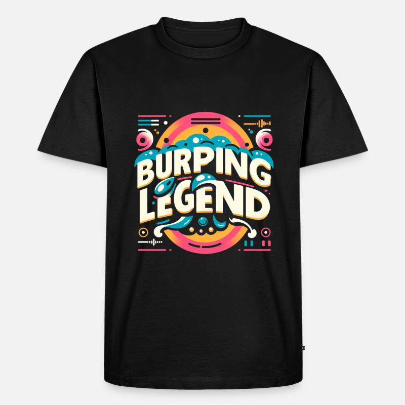 Burping Legend 14 - Männer Premium Bio T-Shirt - Schwarz