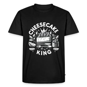 Gâteau au fromage King 5 - T-shirt Premium bio Homme - noir - Devant - Nico (187cm)