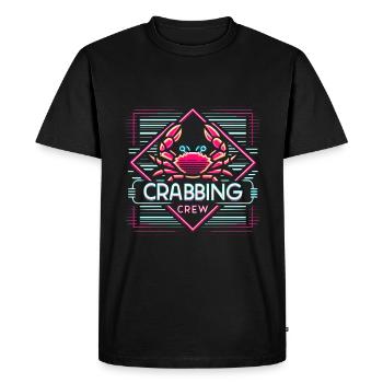 Crabbing Crew 11 - Men's Premium Organic T-Shirt - black - Front - Nico (187cm)