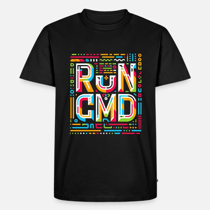 Run Cmd 33 - Männer Premium Bio T-Shirt - Schwarz