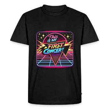 C’est mon premier concert 71 - T-shirt Premium bio Homme - noir - Devant - Nico (187cm)