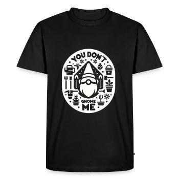 Tu ne me gnomes pas 10 - T-shirt Premium bio Homme - noir - Devant - Nico (187cm)
