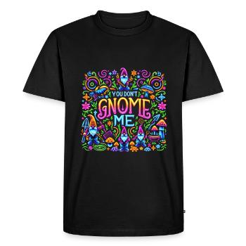 Tu ne me gnomes pas 8 - T-shirt Premium bio Homme - noir - Devant - Nico (187cm)