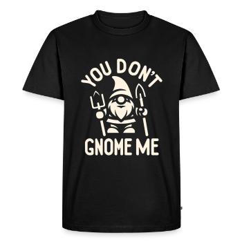 Tu ne me gnomes pas 5 - T-shirt Premium bio Homme - noir - Devant - Nico (187cm)