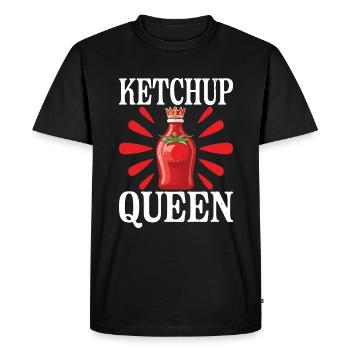 Ketchup Queen 21 - Men's Premium Organic T-Shirt - black - Front - Nico (187cm)