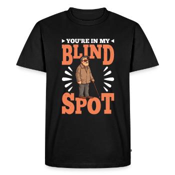 You're In My Blind Spot 19 - Men's Premium Organic T-Shirt - black - Front - Nico (187cm)