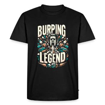 Légende du rot 20 - T-shirt Premium bio Homme - noir - Devant - Nico (187cm)