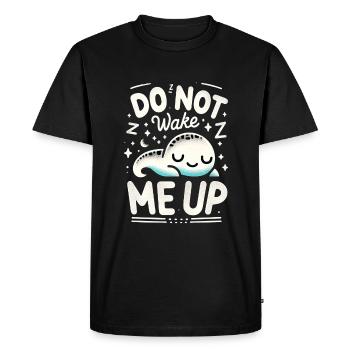 Do Not Wake Me Up 17 - Men's Premium Organic T-Shirt - black - Front - Nico (187cm)