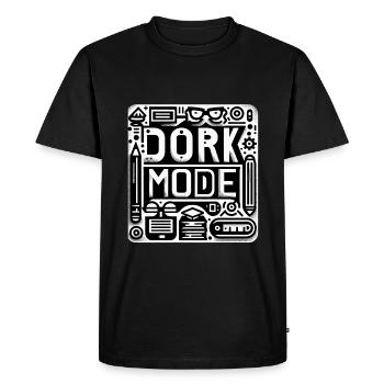 Mode Dork 11 - T-shirt Premium bio Homme - noir - Devant - Nico (187cm)