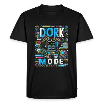 Mode Dork 14 - T-shirt Premium bio Homme - noir - Devant - Nico (187cm)