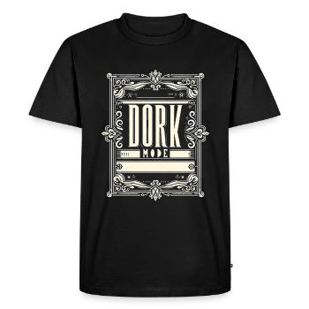 Mode Dork 15 - T-shirt Premium bio Homme - noir - Devant - Nico (187cm)